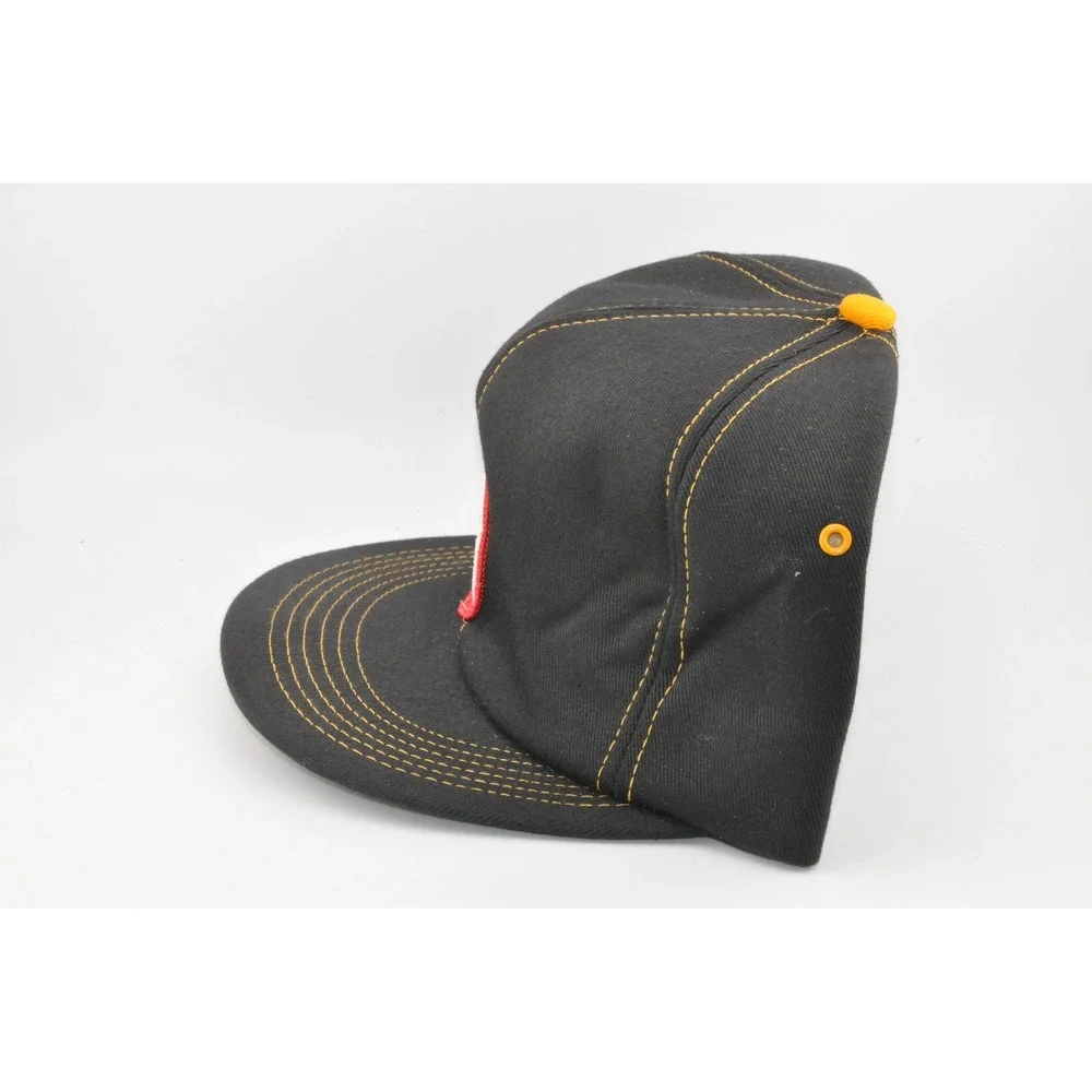 Texaco Snapback Hat OSFA Black Fair Vintage Star Logo Trucker Mesh Cap‎